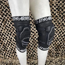 NEW HK Army Crash CTX Paintball Knee Pads - Black/Grey - XX-Large