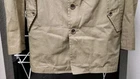 Journal Standard Japan Mens Leather Strap Jacket Coat Large Beige Khaki