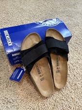 Birkenstock Oita Modern Suede Leather Black Women  s Size 6 37 EUR NEW   