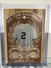 Derek Jeter 2025 Leaf Lumber All-Time Enshrined Dual Game Used Bats 1/30