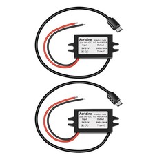 DC 12V/24V To 5V USB C Buck Converter 5A 25W TypeC Charging Adapter 2 PCS