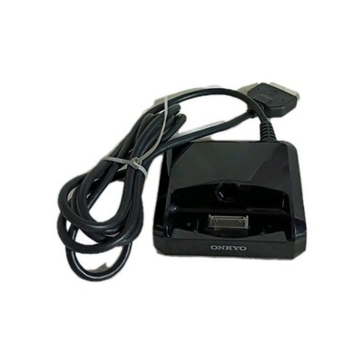 Onkyo UP-A1L iPod iPhone 30 Pin Dock Black AV Receiver Dock Missing Insert