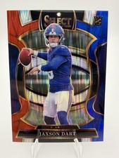 2025 Panini Select - Concourse Jaxson Dart #93 Red & Blue Shock Prizm (RC)