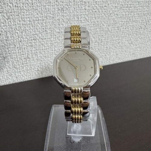 ディオール 45.204 腕時計 オクタゴン CD デイト コンビ レディース