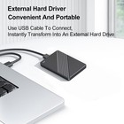 A—2.5 Portable SSD 2TB USB 3.0 External Hard Drive Space Gray