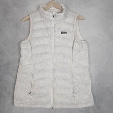 Patagonia Vest Girls XXL 16-18 White Down Sweater Vest Puffer Insulated Pockets