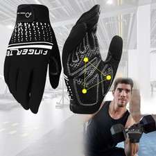 Weight Lifting Gloves with Wrist Support -Touch Screen Full Finger Gym Workout