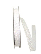 Glitter Web Mesh Ribbon Iridescent 5/8 Inch x 25 Yards Crafting