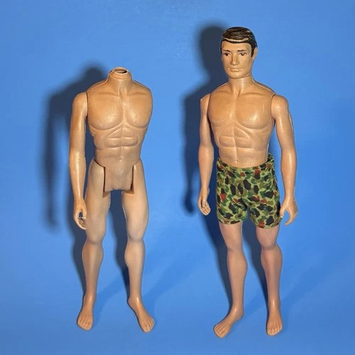 ORIGINAL 1975 GI JOE The Defenders Basic Figure + Parts Body Lot Hasbro Vintage