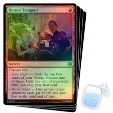 FOIL HEROES' HANGOUT X4 Marvel's Spider-man SPM Magic MTG MINT CARD