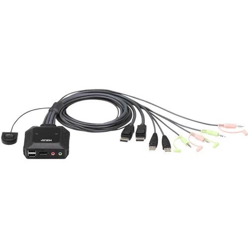 ATEN CS22DP-AT  KVM-Umschalter DisplayPort®  4096 x 2160 Pixel