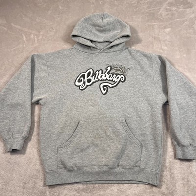 Vintage Billabong Sweatshirt Mens Size Large Light Gray Pullover Hoodie Y2K Surf