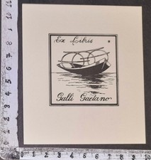 WUNDERKAMMER PL EXLIBRIS 329 - " BATELL LUCIA LAGO COMO " - * ALDO GALLI * - P