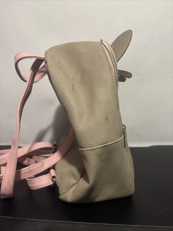 Pusheen 猫背包粉色和灰色人造皮革可爱卡哇伊包 — 第 4/4 张图片