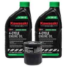 10W-40 Kawasaki Oil Change Kit, (1) 49065-7010 Filter & (2) 99969-6296... 