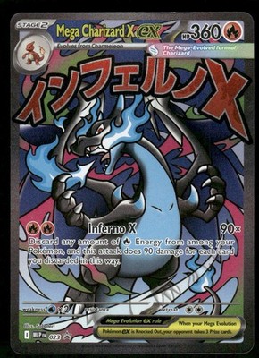 Pokemon Karten Mega Charizard X ex 023 Mega Evolution Promo NM *5