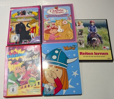 German Kids DVD Lot (5)   Horseland NEW, Bibi Blocksberg, Charlotte aux Fraises,