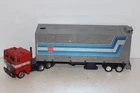 transformers g1 original vintage optimus prime with trailer metal plates