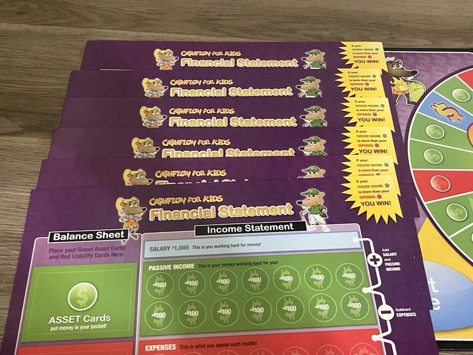 Rich Dad CASHFLOW for Kids, Educational Board Game for Children Ages 6+ Complete - Image 4 of 4