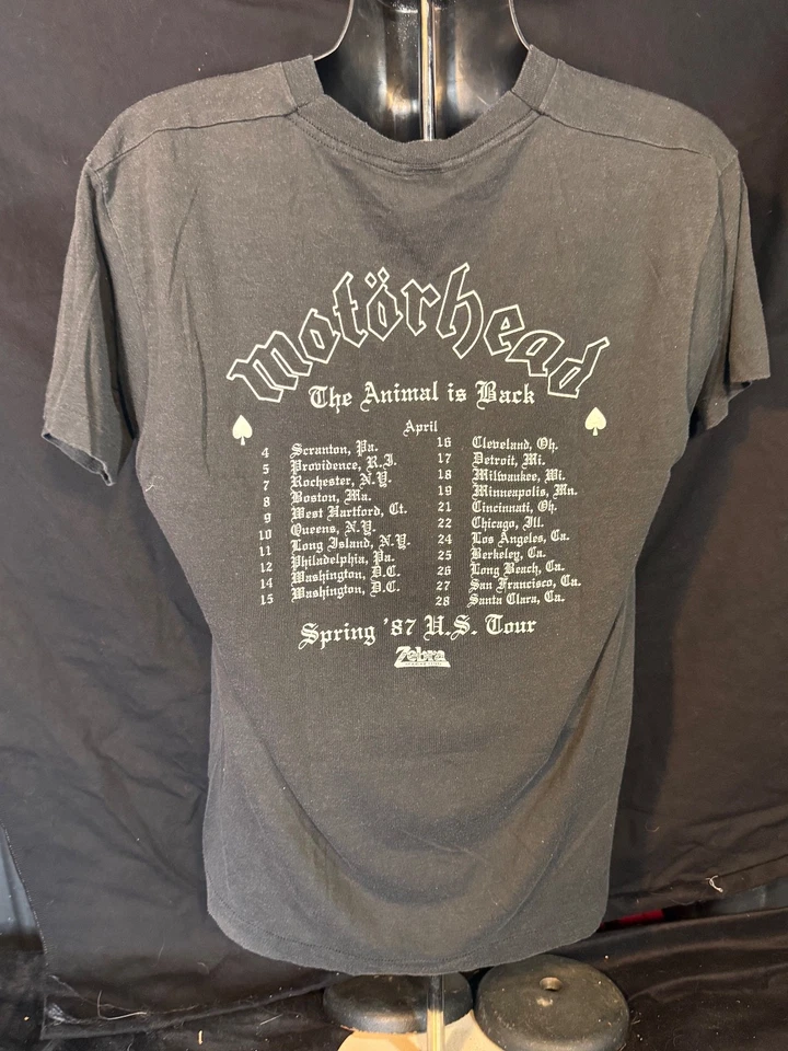 Camisa Motorhead 1987 Tour ¡INSANAMENTE RARA! PHIL'S FIRST TOUR BACK Foto 3 de 3