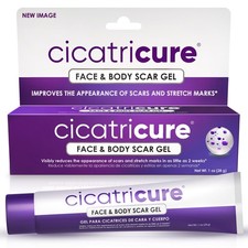 Cicatricure Advanced Scar Gel for Face  Body - Proven Pack of 1 , purple