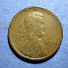 1910-S Lincoln cent  VG details