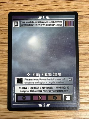 Star Trek CCG Study Plasma Storm Near-Mint/NM Starter   DS9 1998
