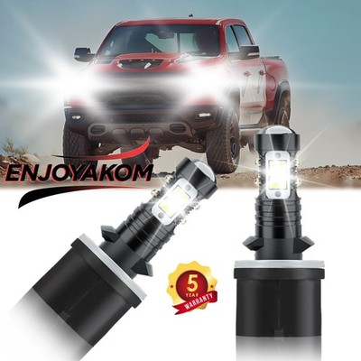 For Dodge Ram 1500 1994-1998 White LED Fog Light Bulb Conversion Kit High Power