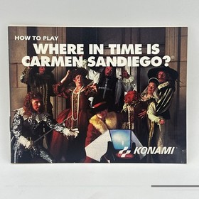 Where in Time is Carmen Sandiego Nintendo Entertainment System NES Box Manual