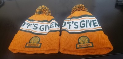 LOT OF 2 TWO Jagermeister Zero F's Given Winter Beanie Hat Pom Pom NEW 2025