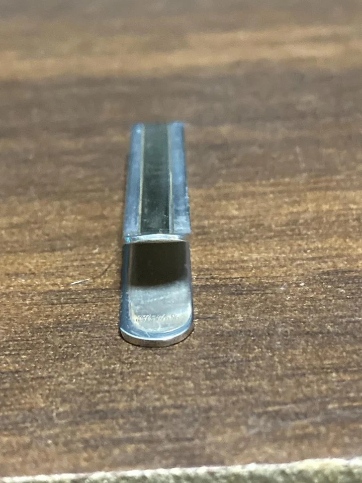 Tiffany & Co. Tie Clip Yellow Gold Line 925 Silver Tie Bar High Quality Men's - Image 3 of 4