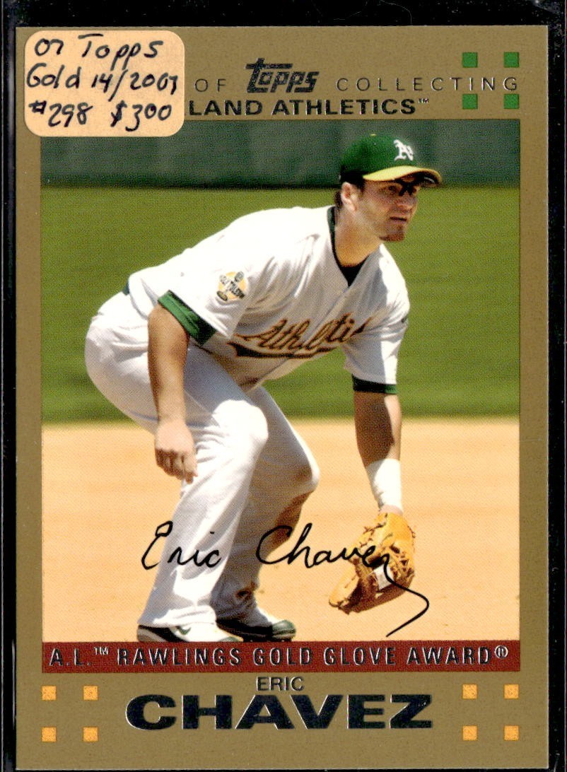 2007 Topps Update Eric Chavez Gold /2007