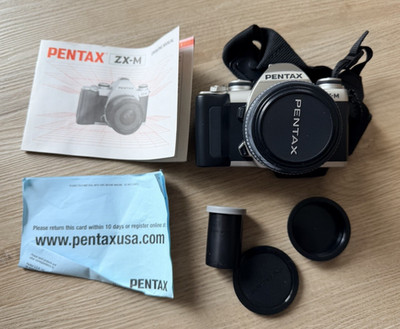 Pentax ZX-M 35mm Film Camera Pentax 35-80mm Lens Tested Works with