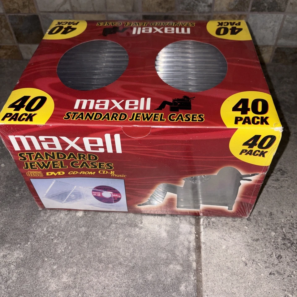 Nuevo Maxwell CD DVD Jewel Cases Paquete de 40 Foto 3 de 3