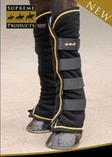Supreme Products Royal Occasion Fleece Boots / Wraps For Stable & Travel Black