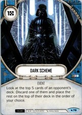 Star Wars Destiny Legacies Card 76 Dark Scheme