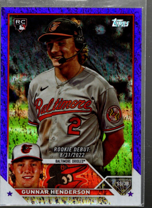 B3976- 2023 Topps Update Purple Foilboard #US18 Gunnar Henderson /799 (*ROOKIE)