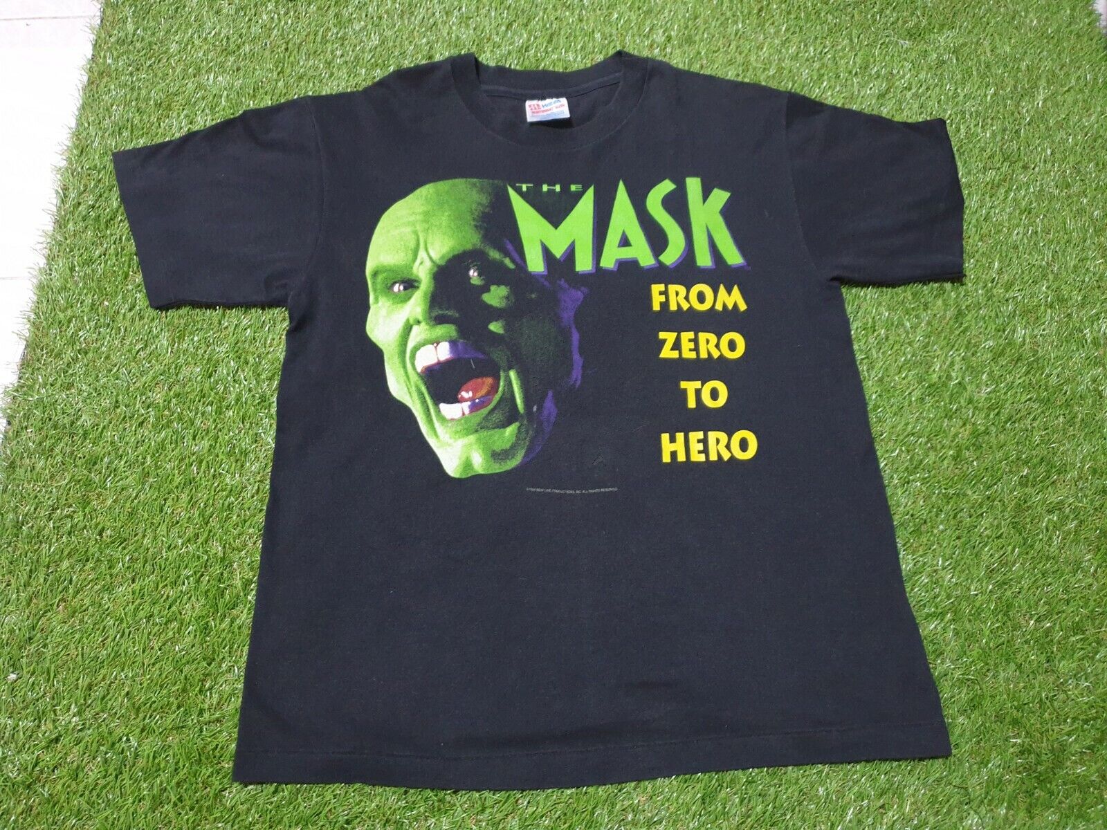 Rare Vintage 1994 The Mask Jim Carrey Movie Promo T-Shirt Size M