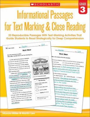 Informational Passages for Text Marking and Close Reading Ser.: Informational...