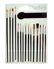 15 tlg Pinsel Set Malpinsel Satz Pinsel Sorti...