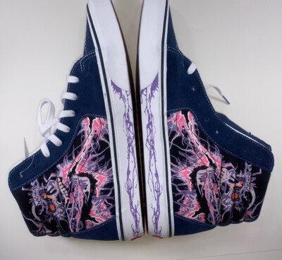 Vans SK8-HI Zap Glow in the Dark Skull Sneaker Shoes Men's