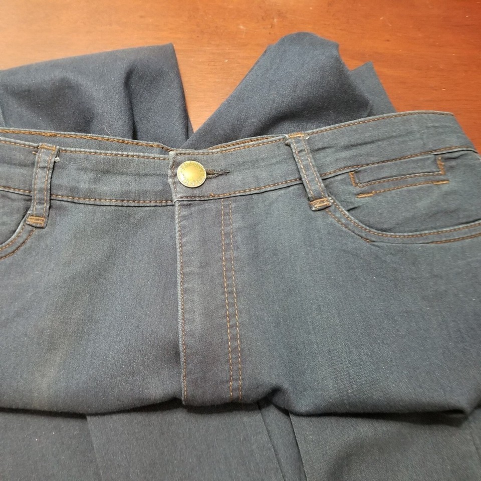 FDJ French Dressing Jeans Peggy Bootcut Stretch Denim Wide Leg Blue