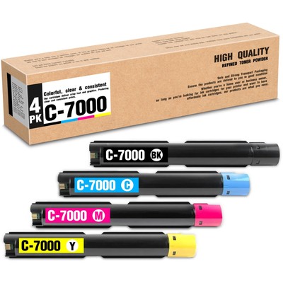 High Capacity C7000 Toner Cartridge Set for Xerox VersaLink C7000DN C7000N