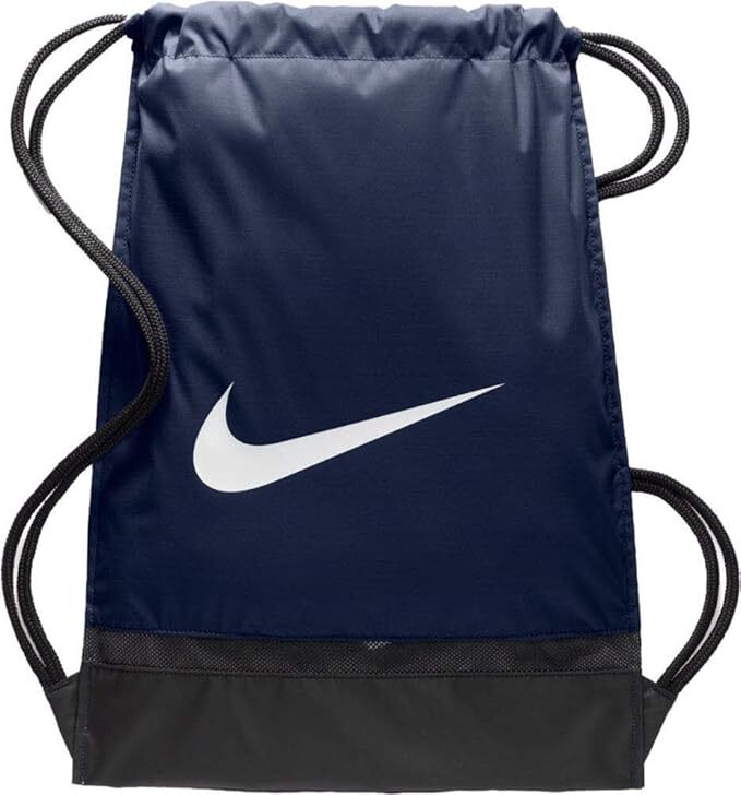 Nike Brasilia Training Gymsack in Midnight Navy Black White tones