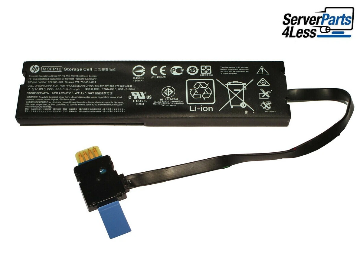 871265-001 HPE 12W ENHANCED MEGACELL BBWC BATTERY MODULE 750452 