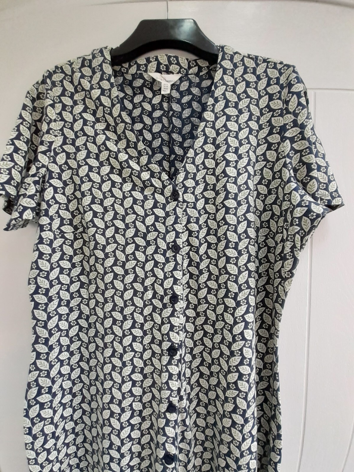 SEASALT COTTON JERSEY 'LILIAN' DRESS, SIZE 20 (OR 18) CHECK