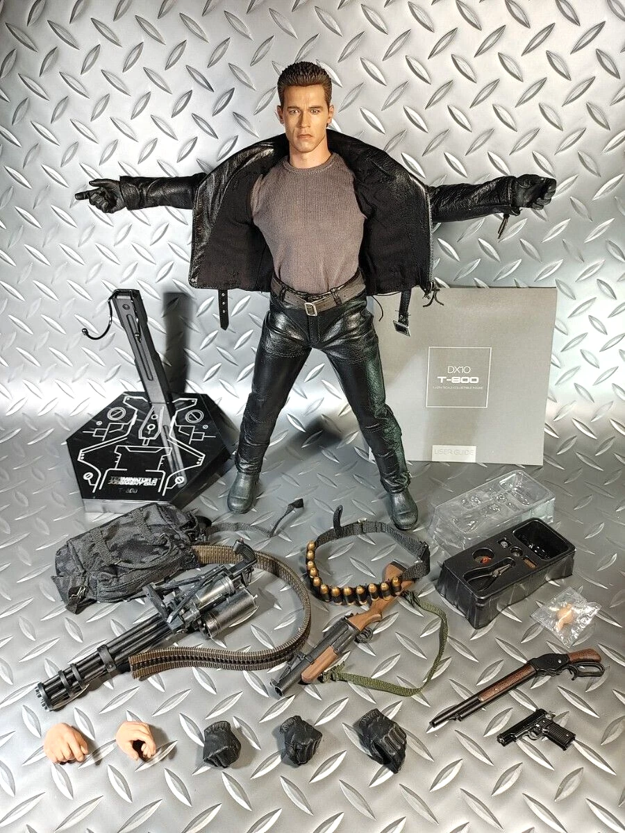 Hot Toys DX10 Terminator 2 T2 T-800 Judgment Day 1/6 Action Figure No box