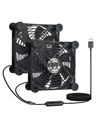 USB 120mm leiser Ventilator, 6-Windgeschwindigkeiten Smart Timing Controller