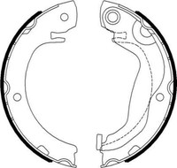 Hella 8DA 355 051-041 Bremsbackensatz, Feststellbremse FüR Toyota