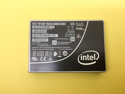 Intel Optane DC D4800X PCIe 2x2 NVMe SSD EMC SSDPD21K015TAR 